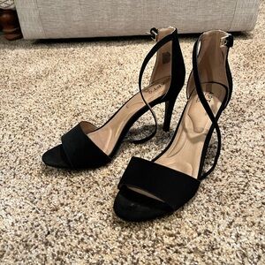 Black Open toe Heel